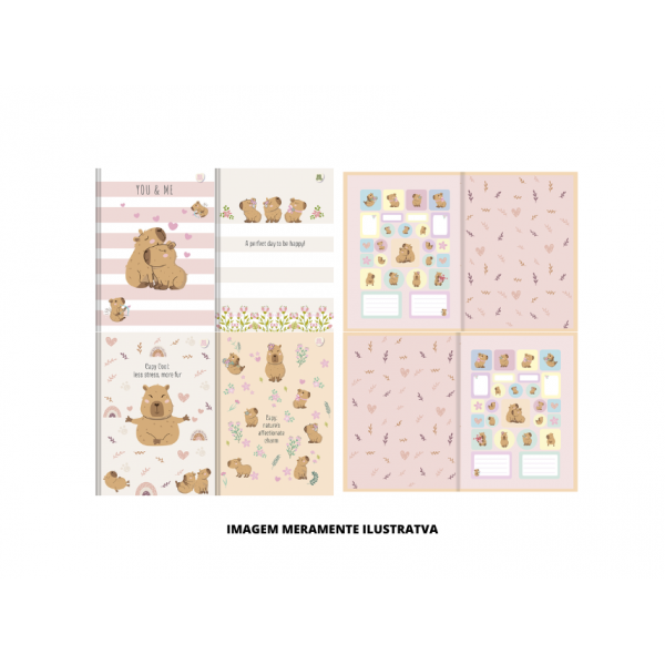 CADERNO - ANIMATIVA - BROC 1/1 CD AD 80F CAPYCUTIES